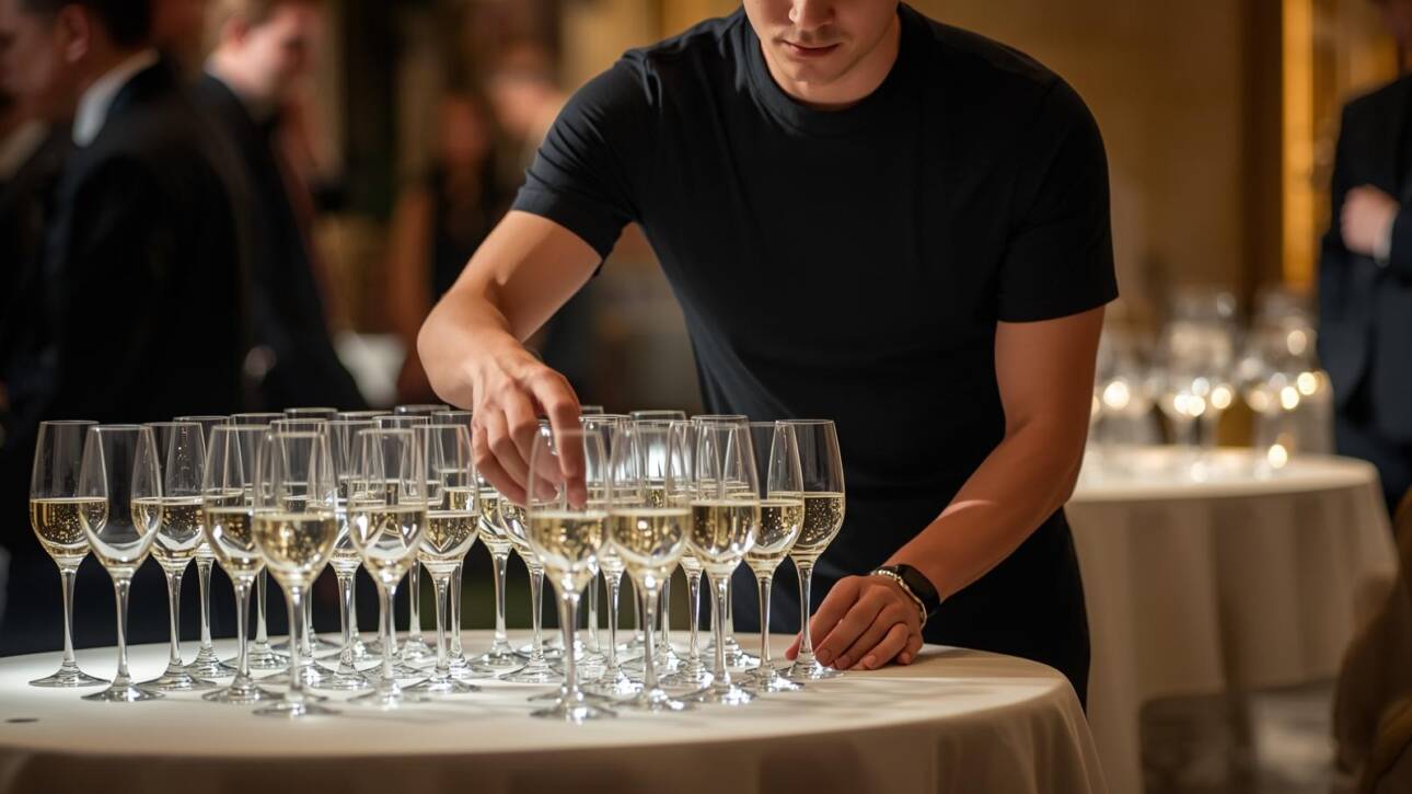 Mise en place traiteur cocktail entreprise